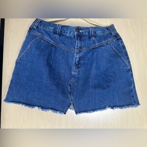 We The Free Blue Jean Skirt